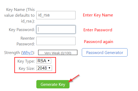 Generate new ssh key terminal 1